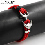 Stainless Steel Anchor Buckle Paracord Bracelet