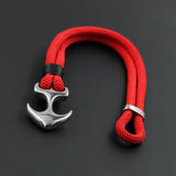 Stainless Steel Anchor Buckle Paracord Bracelet