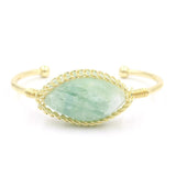 Fluorite Quartz Cuff Bracelet Wire Wrap Jewelry