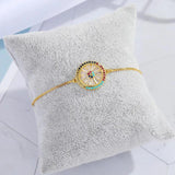 Zircon Evil Eye Heart Round Bracelet Ethnic Jewelry