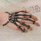 Steam Punk Bracelet Gothic Hand Skull Elasticity Couple Women Bracelet