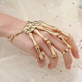 Steam Punk Bracelet Gothic Hand Skull Elasticity Couple Women Bracelet