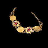 Coin Bracelet Arabic Cuff Bridal Party Favor Women Accessories