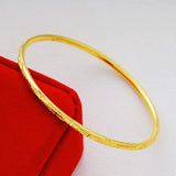 Vintage 24k Gold-Plated Cuff Bracelet Bangles for Women