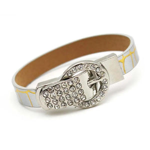 Leather Bracelet Punk Wrap Bangle Women Cuff