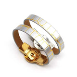 Leather Bracelet Punk Wrap Bangle Women Cuff