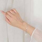 Polygonal Crushed Stone Bracelets for Women