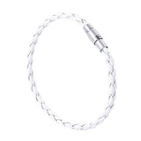 Men's Brown Braided Leather Bracelet Magnetic Clasp Jewelry 4 6mm