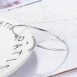 Silver Star Moon Zircon Bangles For Women