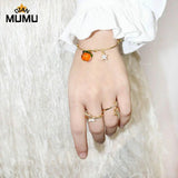 Forest Series Persimmon Bracelets: Small Fresh Wishful Jewelry