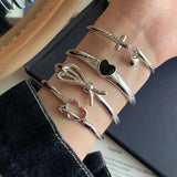 Women's Retro Bow Opening Bracelet Hand Jewelry