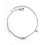 925 Silver Star Bracelet Crystal Jewelry Gift
