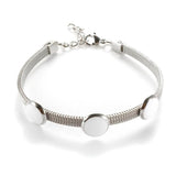 Red Love Heart Stainless Steel Bracelet for Women
