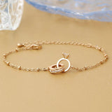 Women's Butterfly Crystal Zircon Chain Bracelet Jewelry Gift