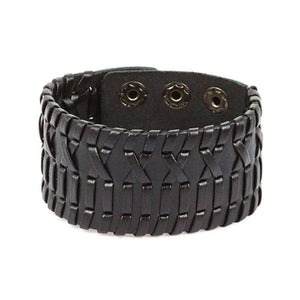 Adjustable Leather Bracelet Wristband for Men