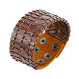 Adjustable Leather Bracelet Wristband for Men