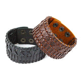 Adjustable Leather Bracelet Wristband for Men
