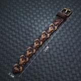 Vintage Retro Leather Men Bracelet Cuff Charm Wrap Bangle
