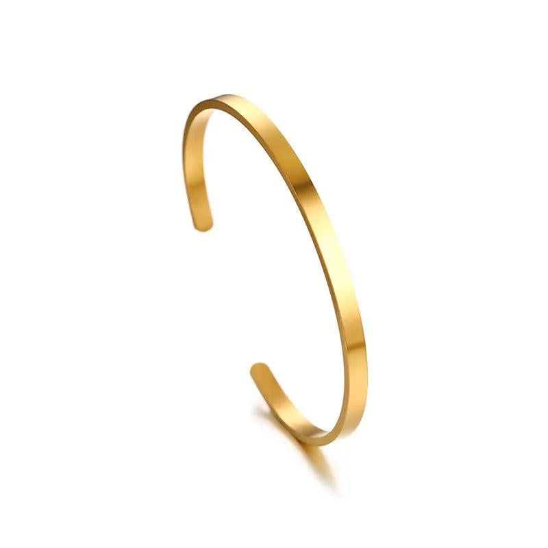 FATE LOVE 316L Stainless Steel Women Cuff Bracelet