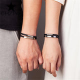 Golden Double Layer Rubber Belt Cuff Bangle Bracelet