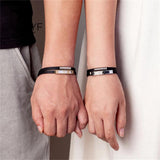 Golden Double Layer Rubber Belt Cuff Bangle Bracelet