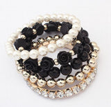 Sweet Joker Breast Pink Ribbon Elastic Bracelet