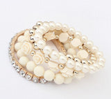 Sweet Joker Breast Pink Ribbon Elastic Bracelet