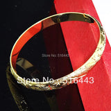 18K Plated Handcuffs Bracelets Bangles for Women Mens