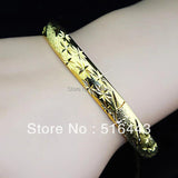 18K Plated Handcuffs Bracelets Bangles for Women Mens