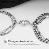 Vintage Magnetic Couple Cuff Bracelets