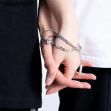 Vintage Magnetic Couple Cuff Bracelets