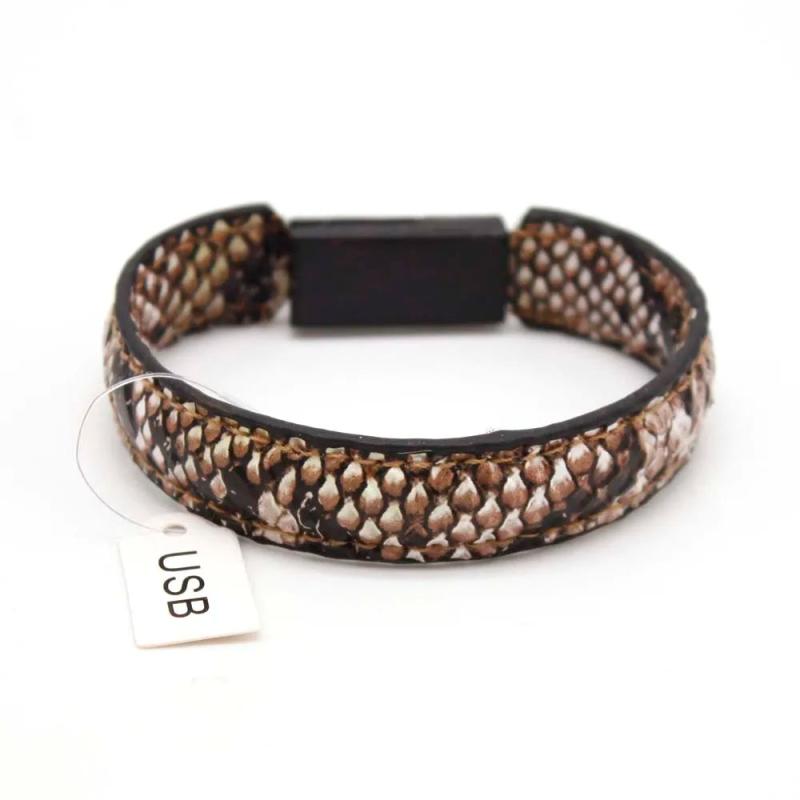 Wide Leather Bracelet for Women Rectangular Smooth Charm Bracelets