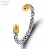 Popcorn Chain Charm Bracelets Bangles Women Unique Jewelry Cuff