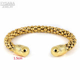Popcorn Chain Charm Bracelets Bangles Women Unique Jewelry Cuff