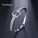 Crystal Bangles Wedding Cuff Bracelet