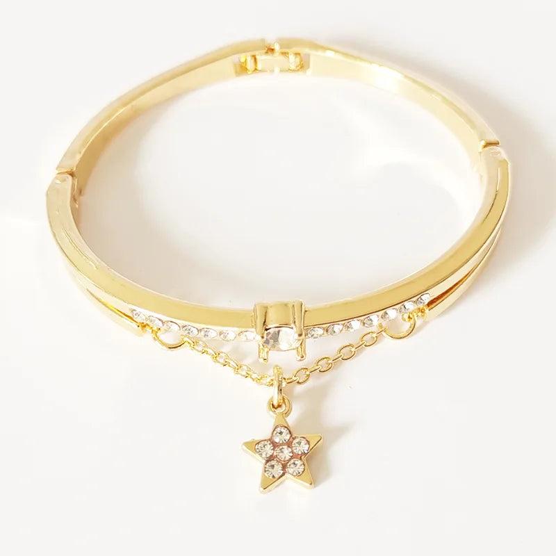 Micro-inlaid Star Alloy Sweet Bracelet