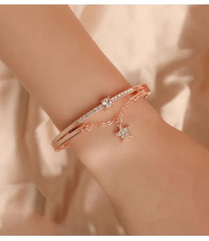 Micro-inlaid Star Alloy Sweet Bracelet