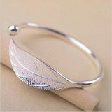 Silver Plated Feather Wings Bangle for Women