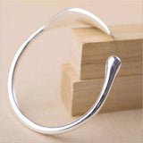 Silver Plated Feather Wings Bangle for Women