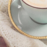3D Braided Thick Chain Bracelet Bohemia Casual Chunky Decoration