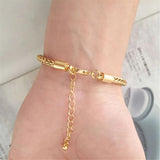 3D Braided Thick Chain Bracelet Bohemia Casual Chunky Decoration
