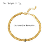 3D Braided Thick Chain Bracelet Bohemia Casual Chunky Decoration