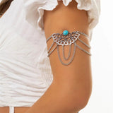 Punk Metal Tassel Arm Bracelets for Women Egirl