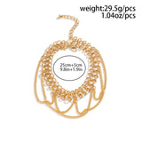 Punk Metal Tassel Arm Bracelets for Women Egirl