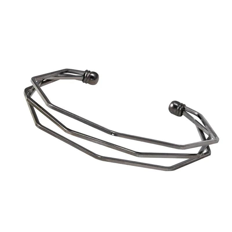 Alloy Cross Women Opening Bracelet Sweet Romantic Cuff Bangles