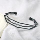 Alloy Cross Women Opening Bracelet Sweet Romantic Cuff Bangles