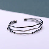Alloy Cross Women Opening Bracelet Sweet Romantic Cuff Bangles