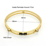 Zircon Crystal Bracelet Wedding Jewelry For Women