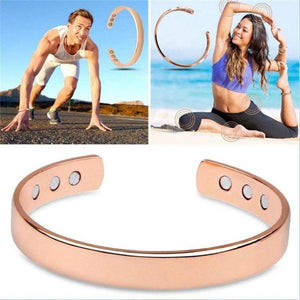 Copper Magnetic Bracelet, Pure Copper Cuff Bangle