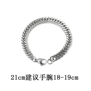 Hip-Hop Couple Bracelet Titanium Steel Jewelry